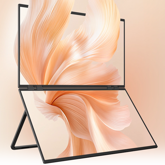 Delta Mega - شاشة كمبيوتر مزدوجة 23.8 بوصة 100 هرتز مع مكبرات صوت