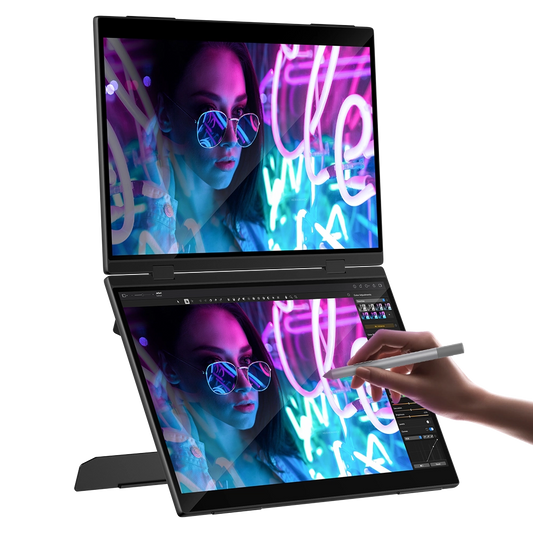 Delta Pro Touch - شاشة مزدوجة 16 بوصة بدقة 2.5K مع قلم لمس