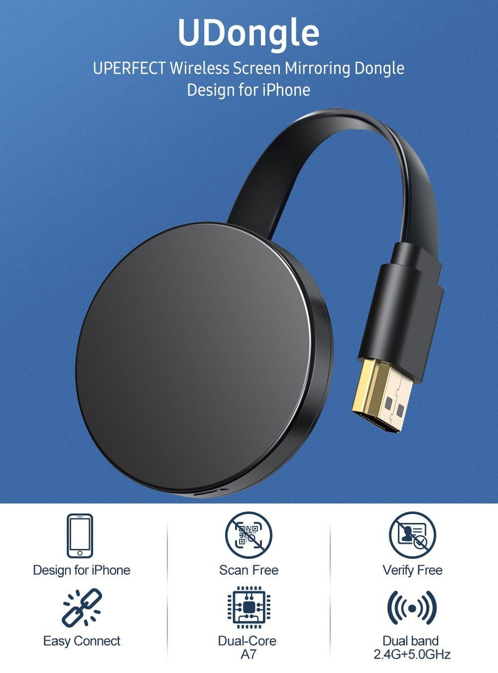 UAdapter - ميراكاست آيفون، أندرويد، دونجل عالمي