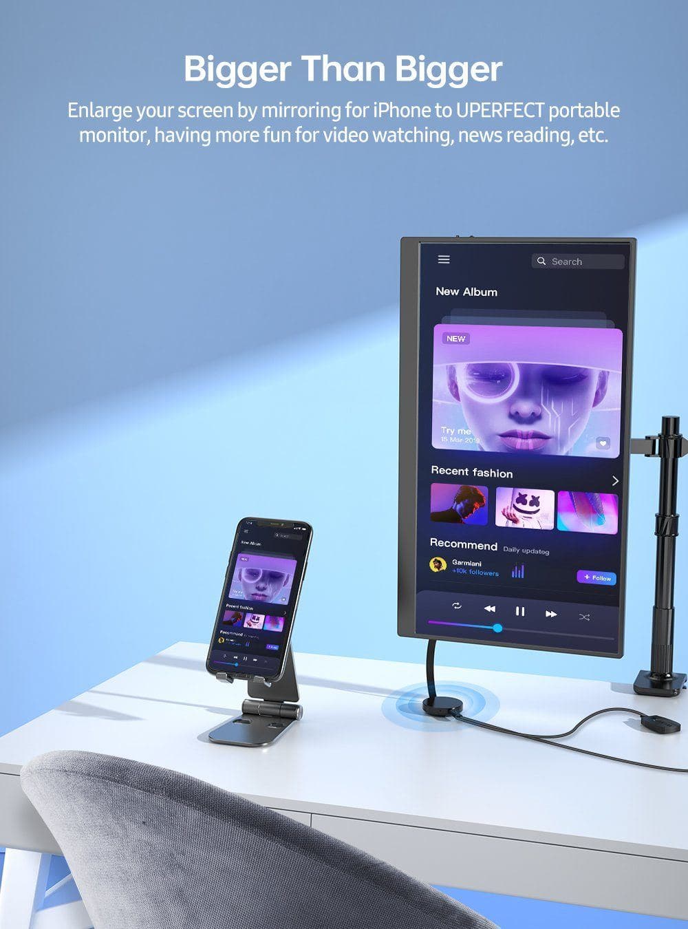 UAdapter - ميراكاست آيفون، أندرويد، دونجل عالمي