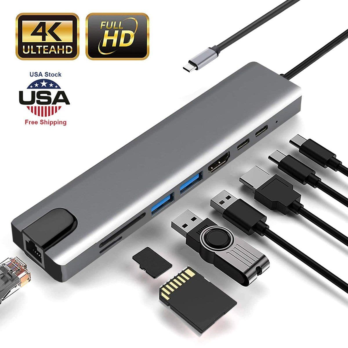 Multiport USB-C HUB to 4K HDMI USB 3.0 Adapter | UPERFECT UPERFECT