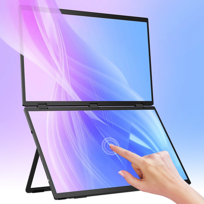 Delta Max Touch - شاشة كمبيوتر محمول قابلة للطي تعمل باللمس مقاس 18 بوصة