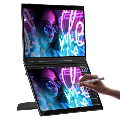 Delta Pro Touch - شاشة مزدوجة 16 بوصة بدقة 2.5K مع قلم لمس